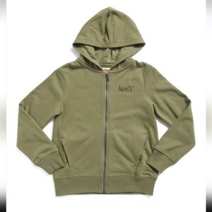 Levi's Green Zip Up Hoodie W/Pockets NWT